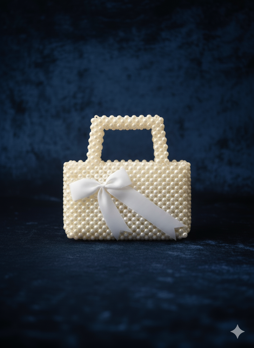 Pearl Grace Bow Hand Bag