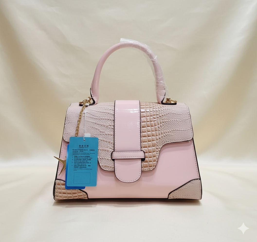 Radiant Texture Top Handle Bag