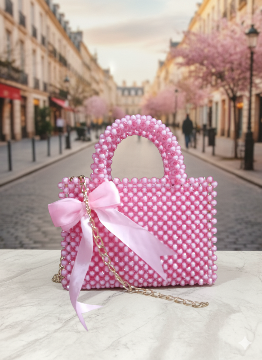 Pearl Grace Bow Hand Bag