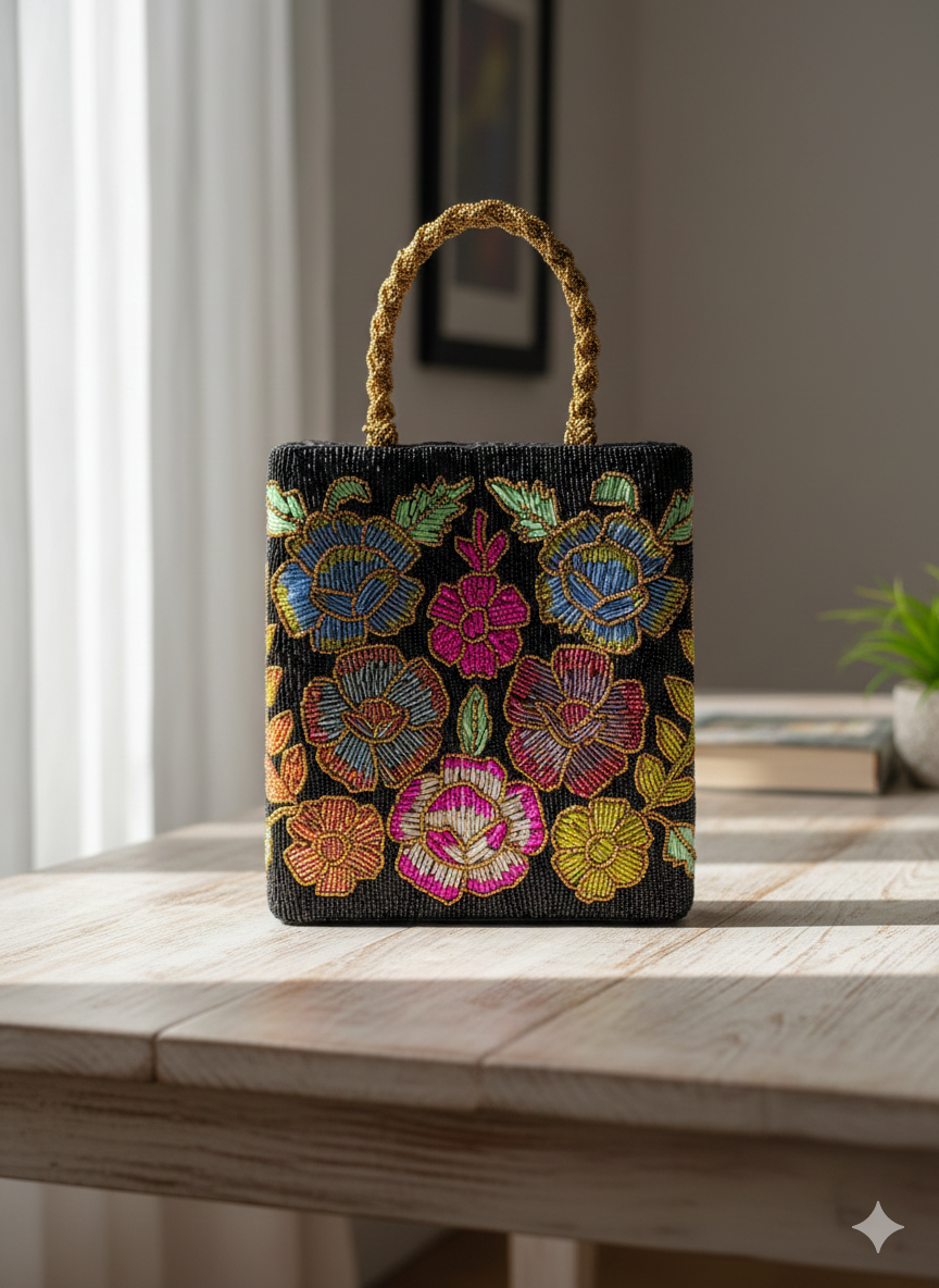 Floral Pearl Hand Made Bags