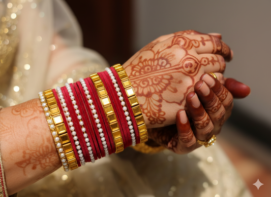 Mughal Kundan Elegance Bangles Jewelry