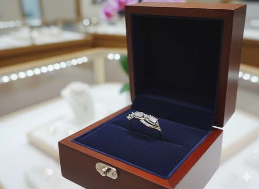 Silver Plated Twist Elegance Zircon Ring Jewelry (Adjustable)