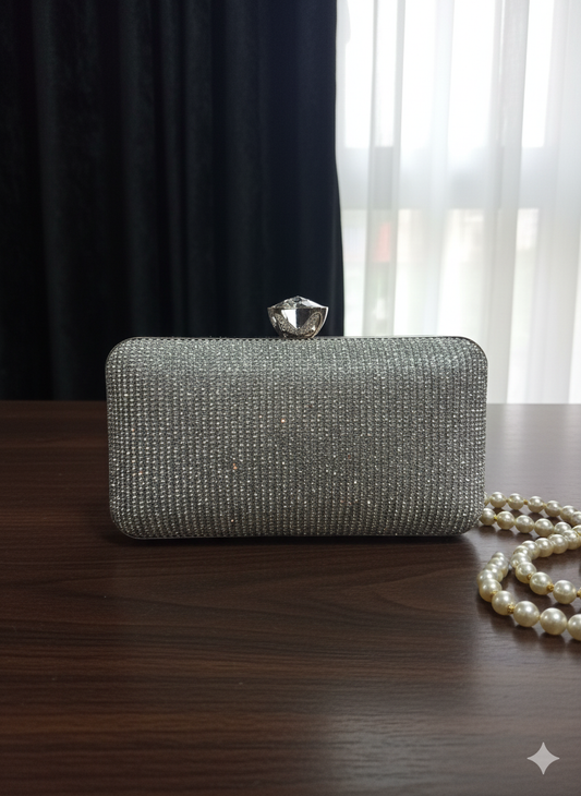 Crystal Charm Evening Clutch / Bag