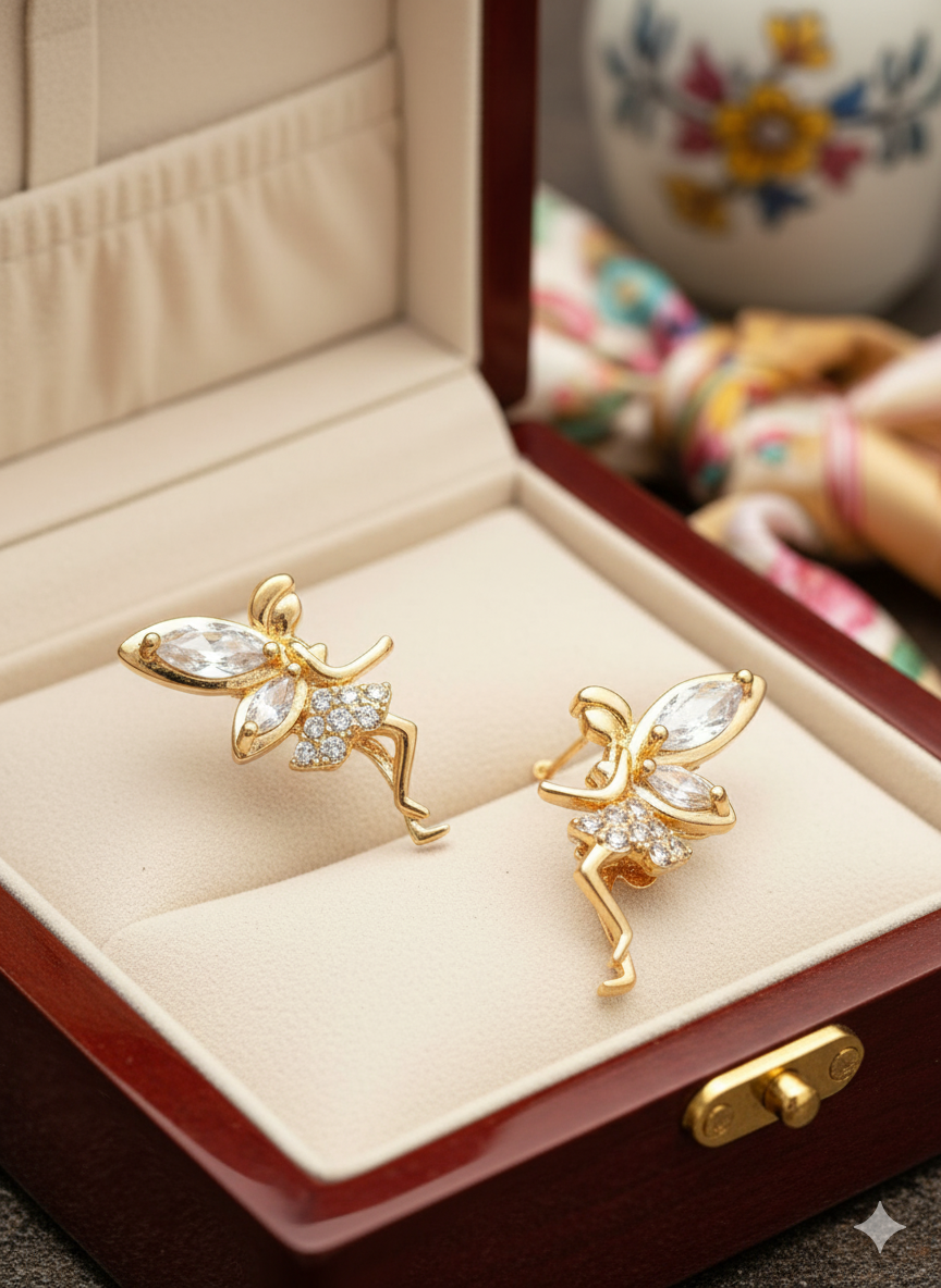 Beautiful Fairy Earrings With Zircons Jewelry