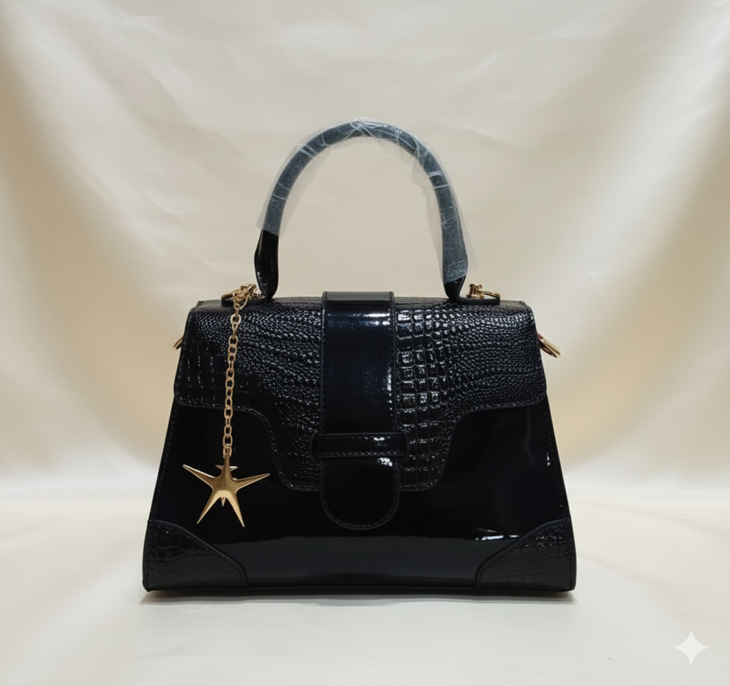 Radiant Texture Top Handle Bag