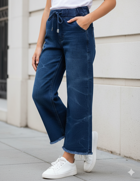 Dark Blue Flapper Jeans Girls