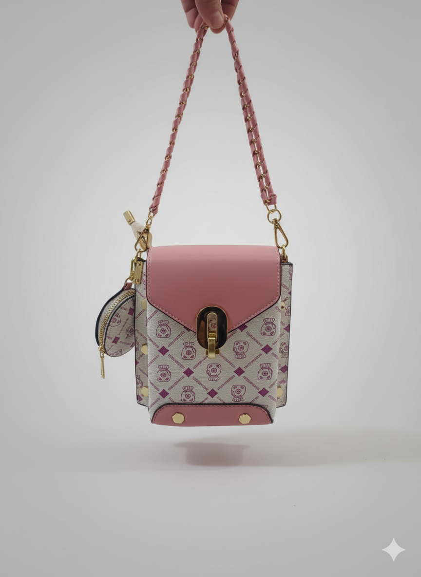 Rosabella Signature Mini Cross Body Bags With Coins Pouch