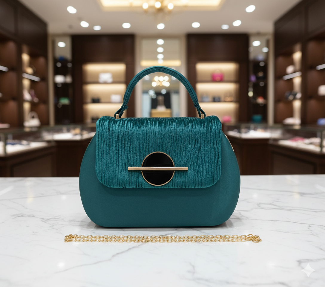 Velvet Charm Luxe Handle Bags