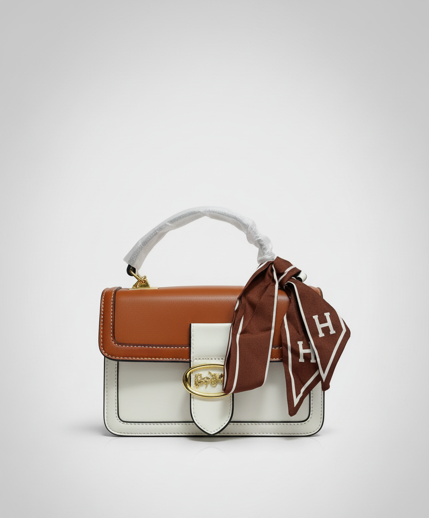 Elegant Duo-Tone Grace Shoulder Bag