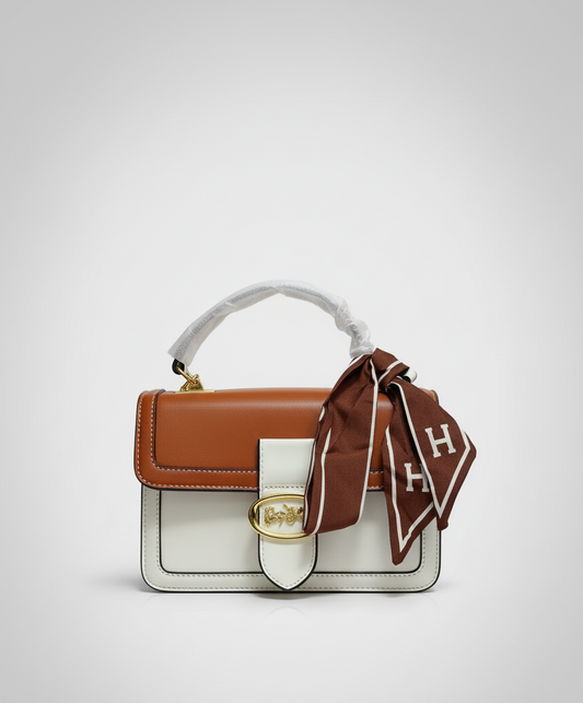 Elegant Duo-Tone Grace Shoulder Bag