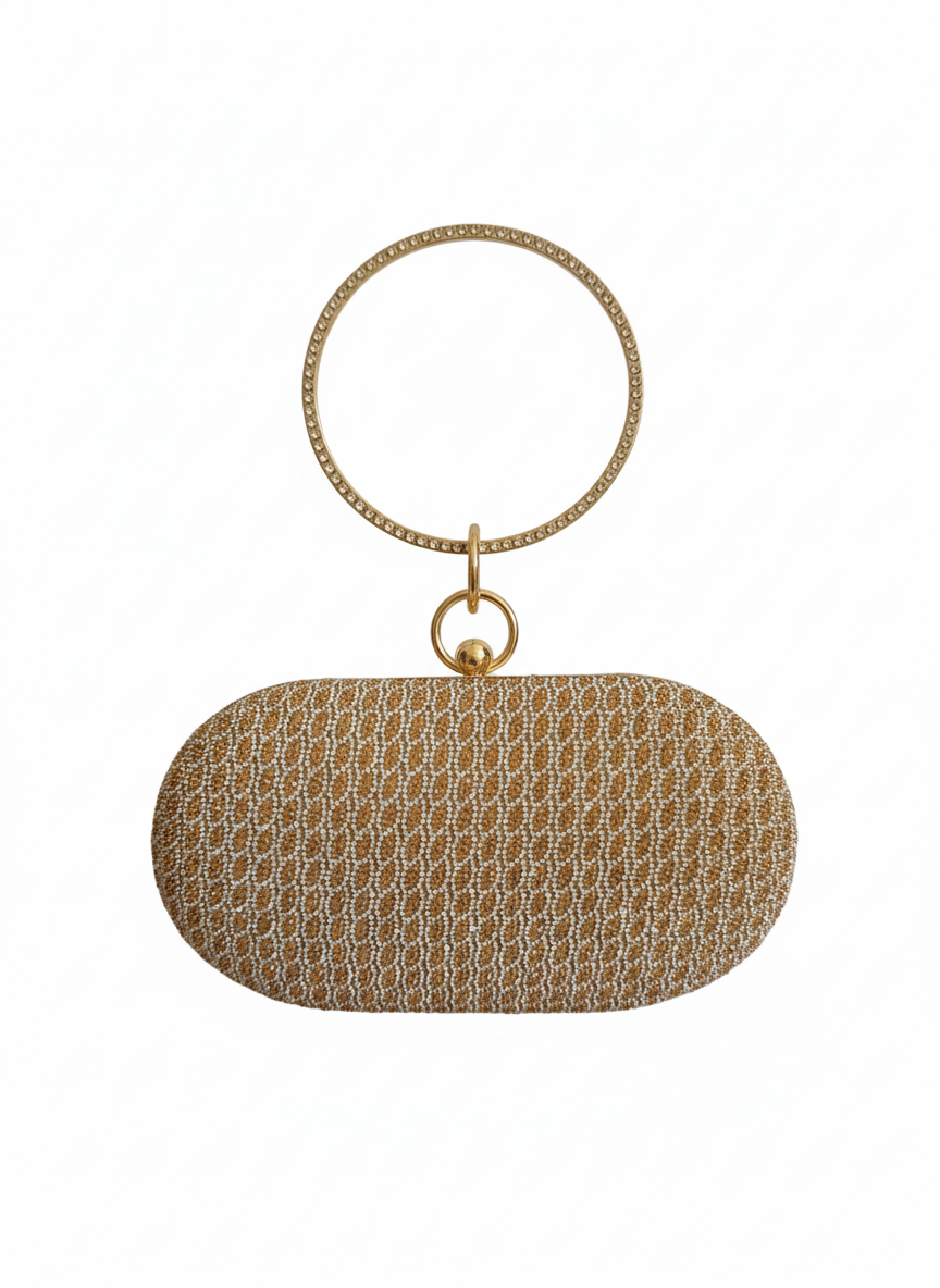 Gleaming Circle Elegance Clutch / Bag