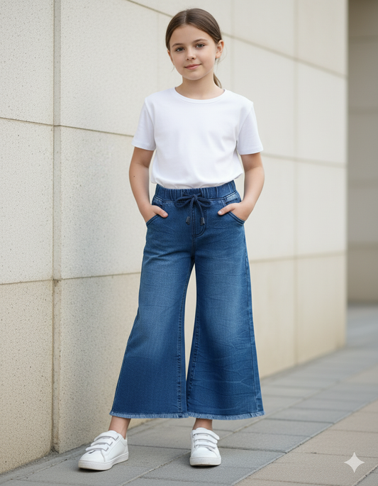Medium Blue Marble Flapper Girls