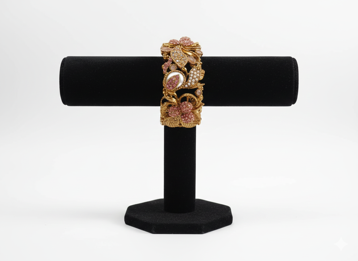 Royal Blush Petal Turkish Hand Bracelet Jewelry