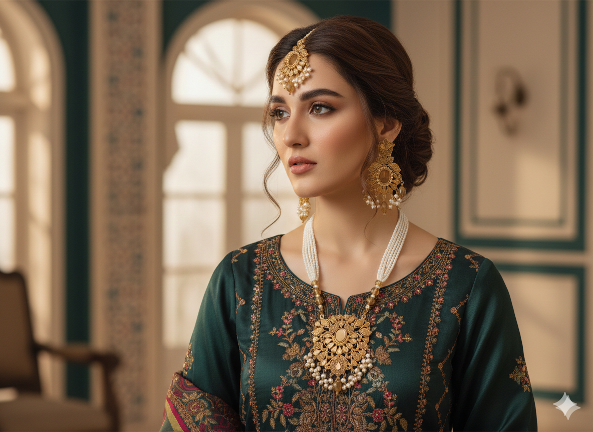 Heritage Pearl Glory Maala Set Jewelry