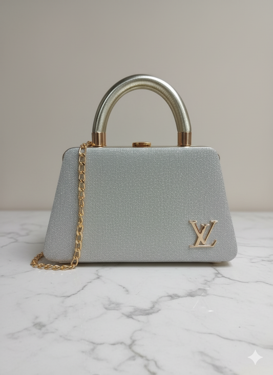 Crystal Glow Top Handle Bags