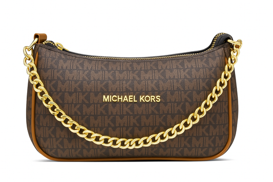 Michael Kors MK Monogram Chain Shoulder Bag