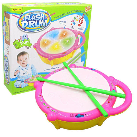 Musical Multi Colored 3D Flash Drum Educational Toys