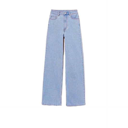 Ladies Sky Blue Flare Leg Jeans