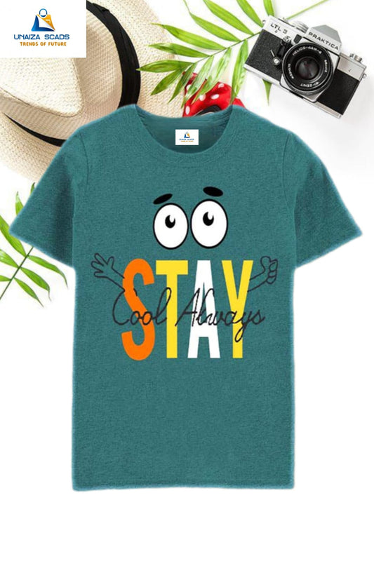 Zinc Cool Stay Printed T-Shirt For Kids