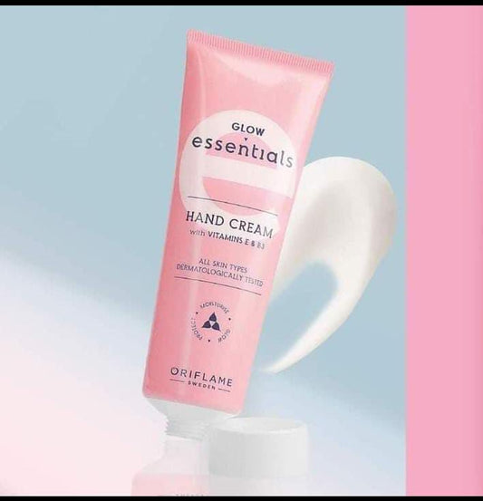 Oriflame Glow Essential Hand Cream with Vitamin E & B3 (Free Shipment)