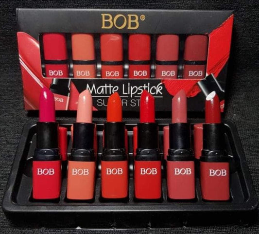 BOB Matte Super Stay Lipstick 6 in 1 Set Cosmetics