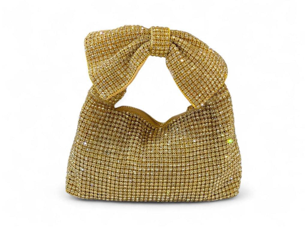 Glamour Bow Crystal Evening Bag
