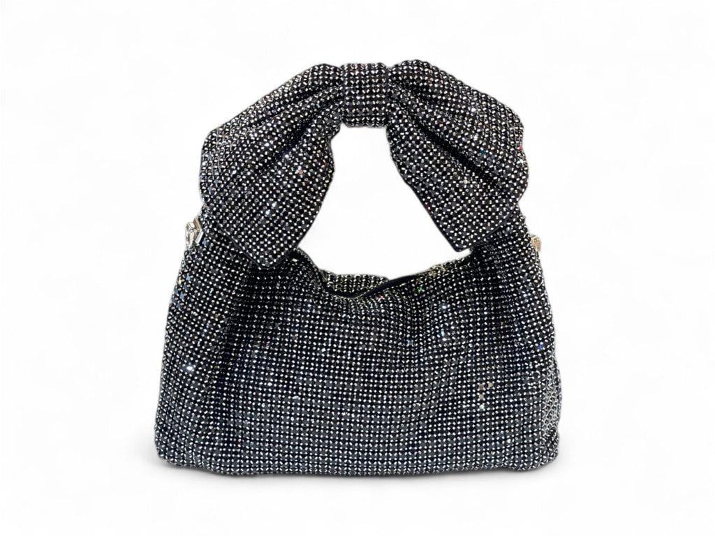 Glamour Bow Crystal Evening Bag
