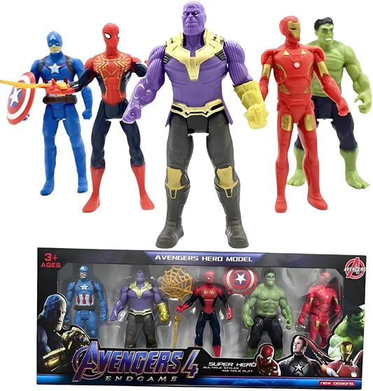 Avenger Hero Model &amp; Superhero Action Figure Set – 5 Pcs Toys