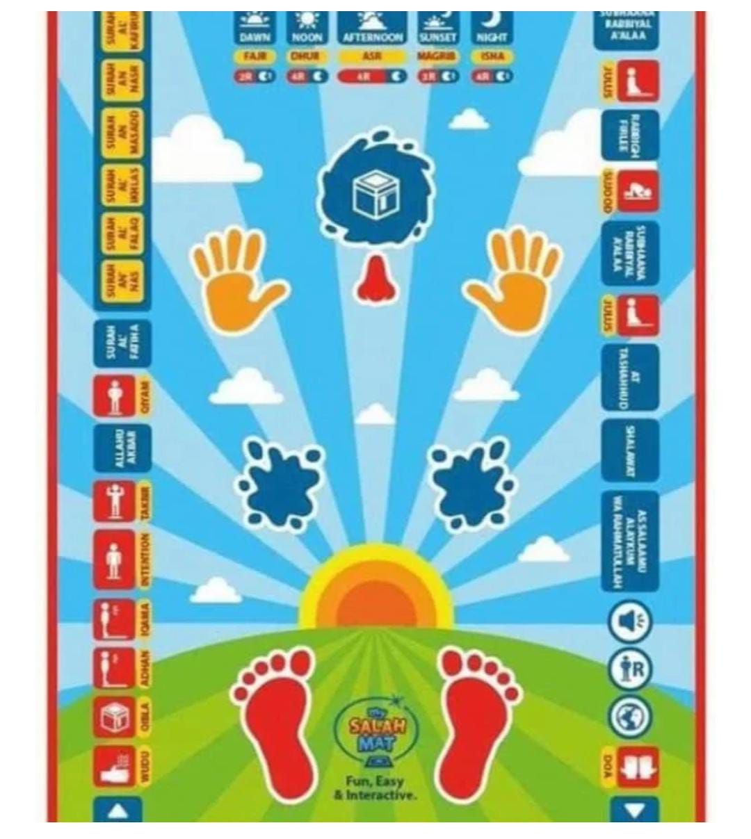 Islamic Educational Prayer Mat  With Audio For Children Toys