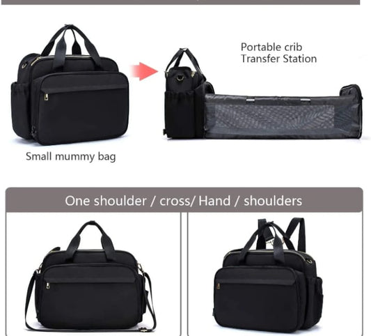 Baby Changing Tote Bag , 4 in 1 Convertible Smart Diaper Bag