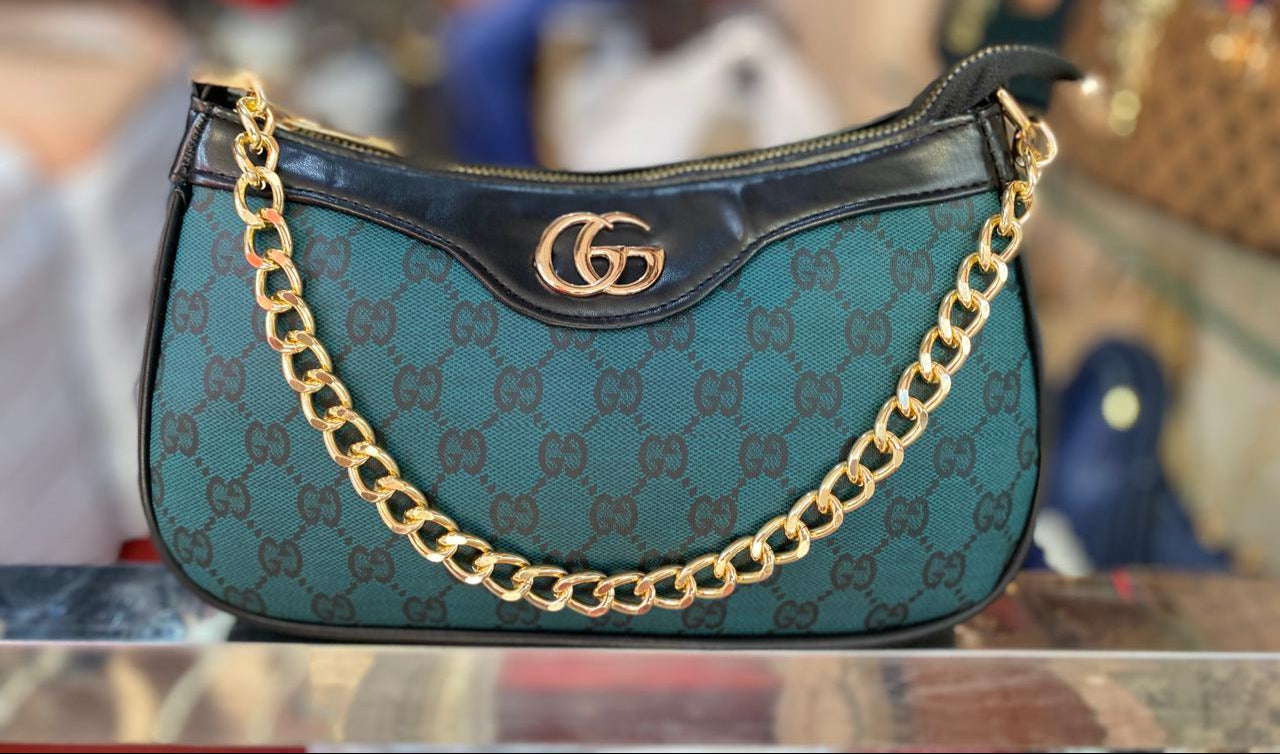 Monogram Luxe  Gucci Shoulder Bag
