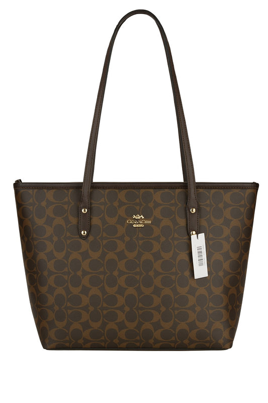 Signature Brown Monogram Tote Bag