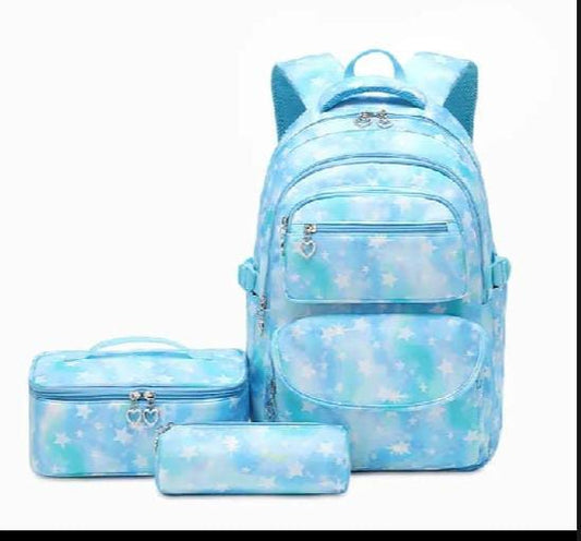 Twinkle Stars 3 Pieces School Bag