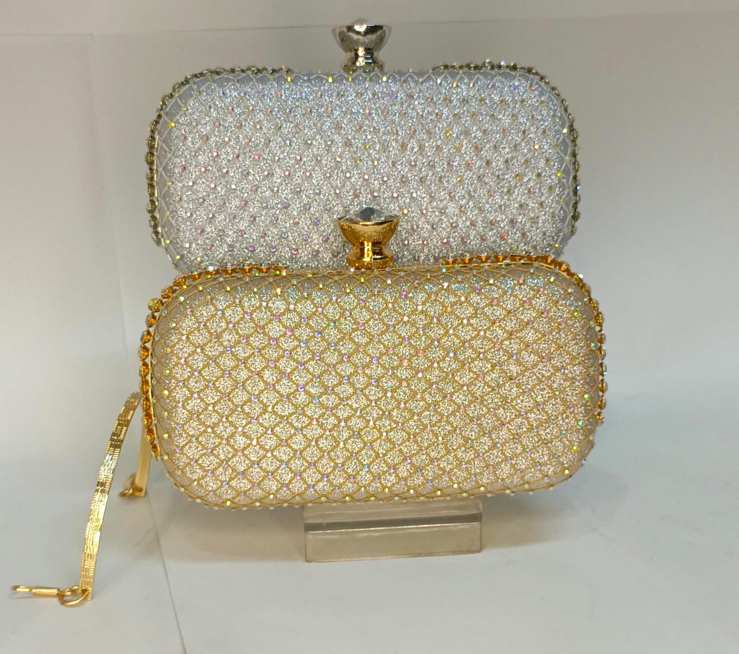 Radiant Stone Top Clutch / Bag