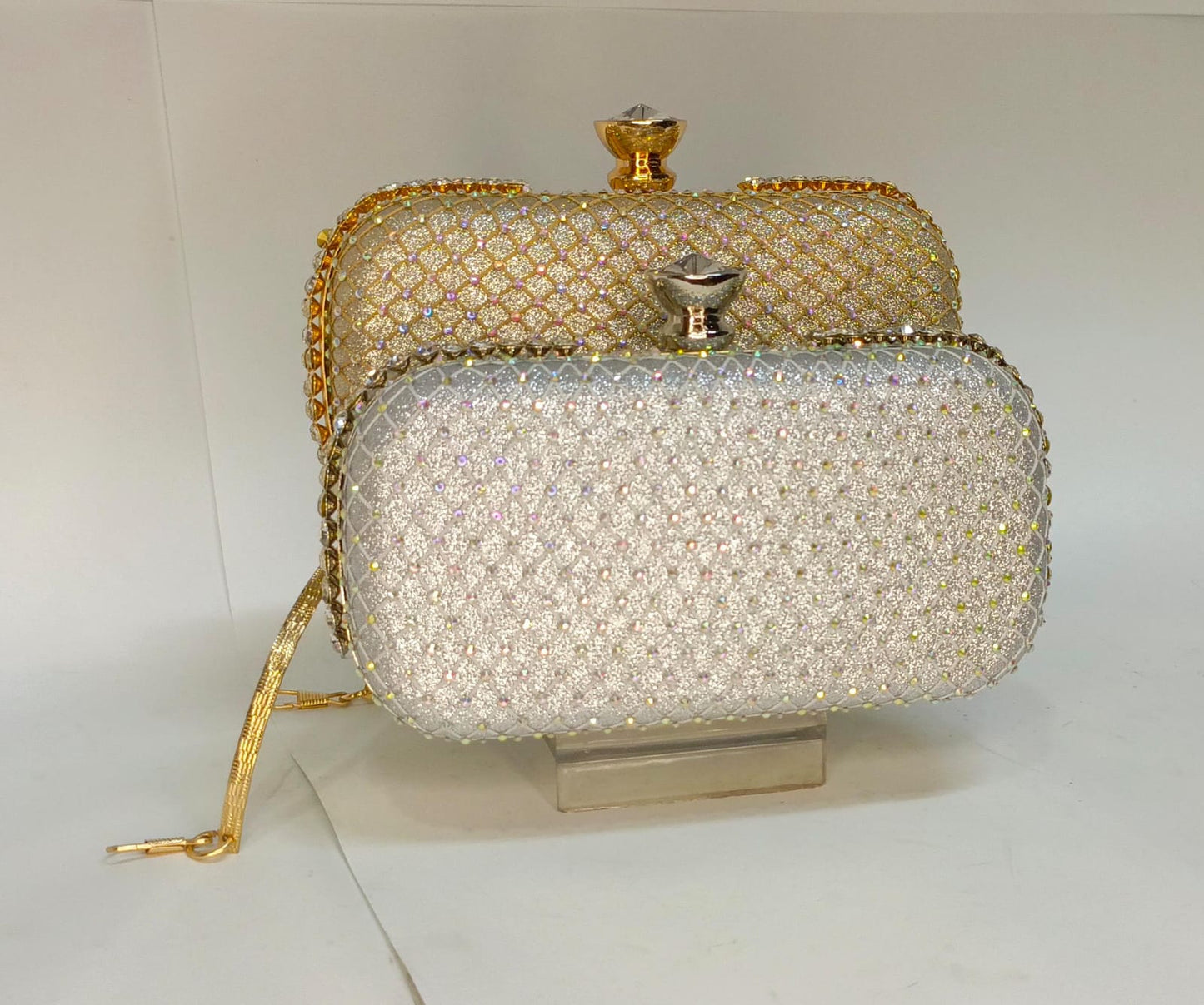 Radiant Stone Top Clutch / Bag