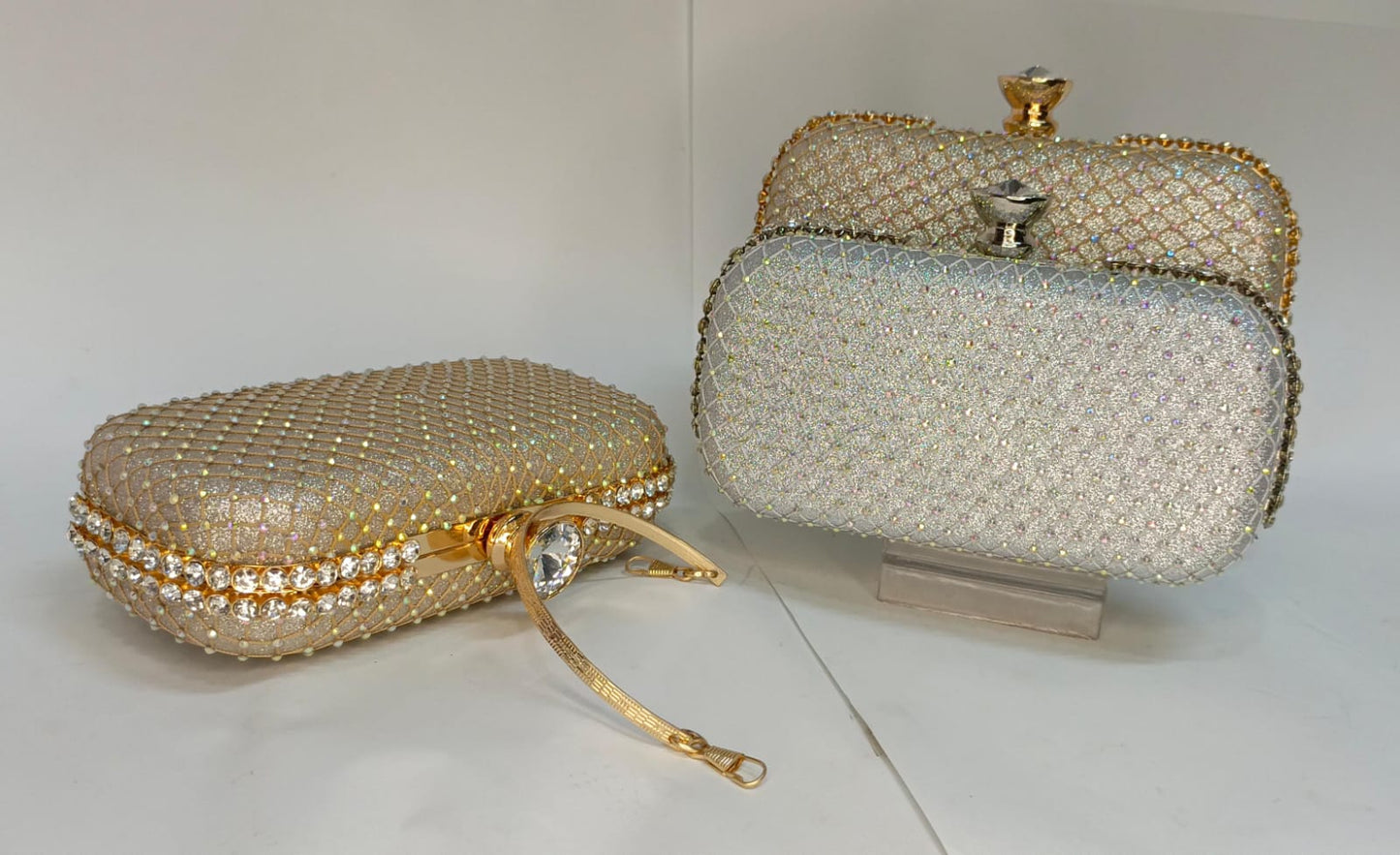 Radiant Stone Top Clutch / Bag