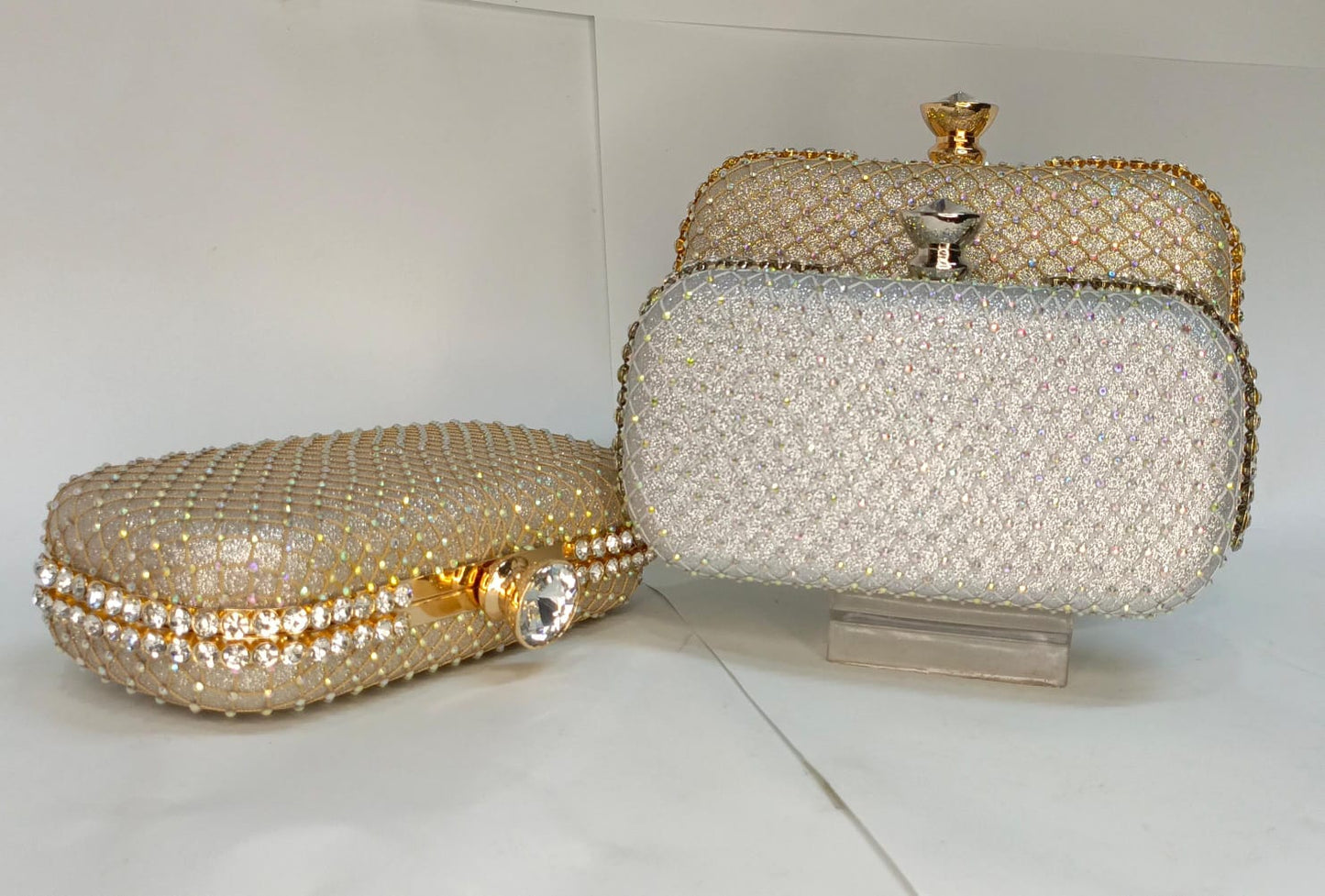 Radiant Stone Top Clutch / Bag