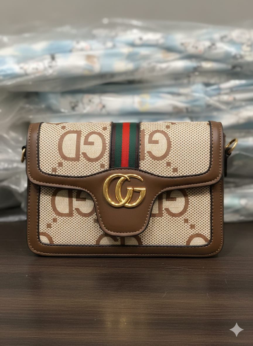 Golden Charm Shoulder Bag