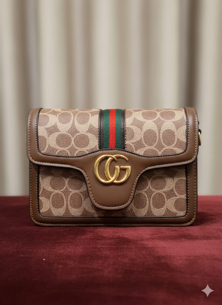 Golden Charm Shoulder Bag