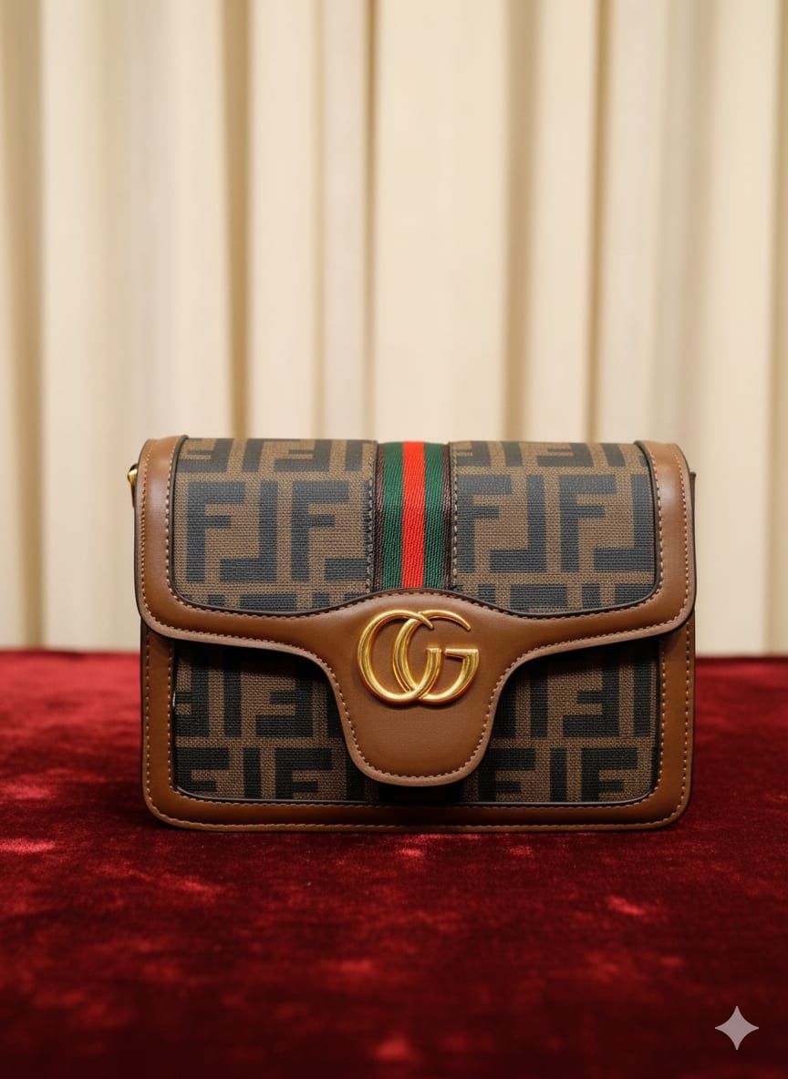 Golden Charm Shoulder Bag