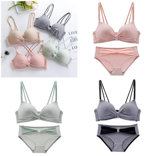 Pastel Charm Padded Bra Set Lingerie