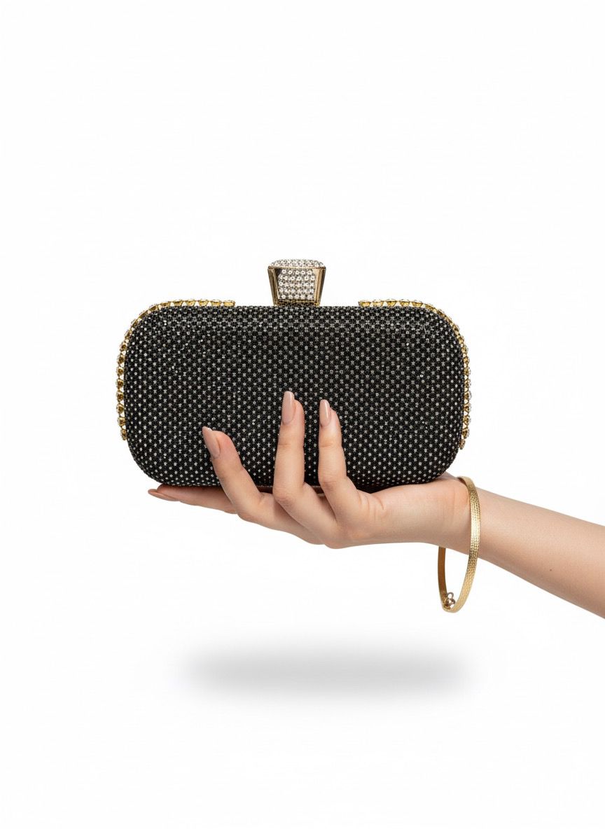 Starlit Glam Crystal Clutch Bags