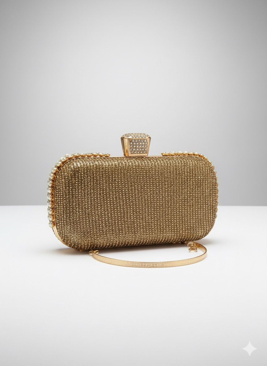 Starlit Glam Crystal Clutch Bags