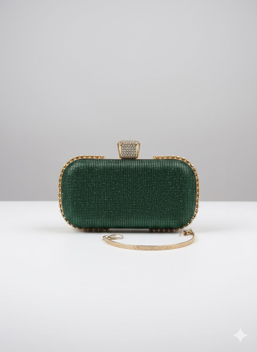 Starlit Glam Crystal Clutch Bags