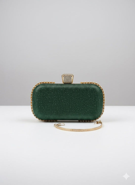 Starlit Glam Crystal Clutch Bags