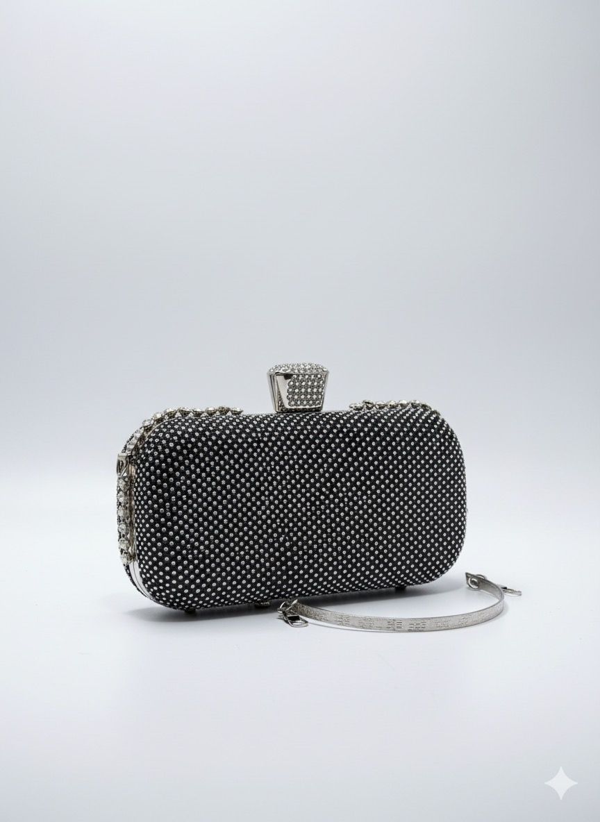 Starlit Glam Crystal Clutch Bags