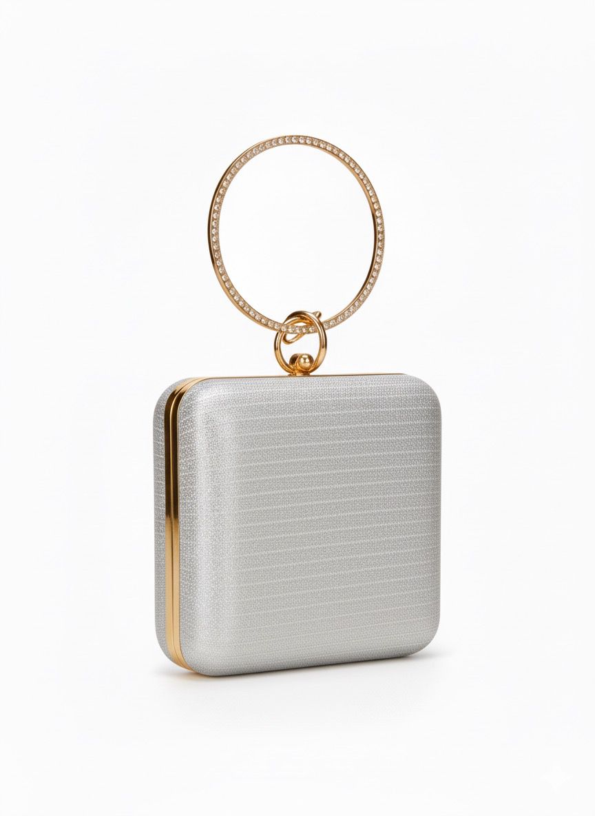Luxe Halo Ring Clutch Bag