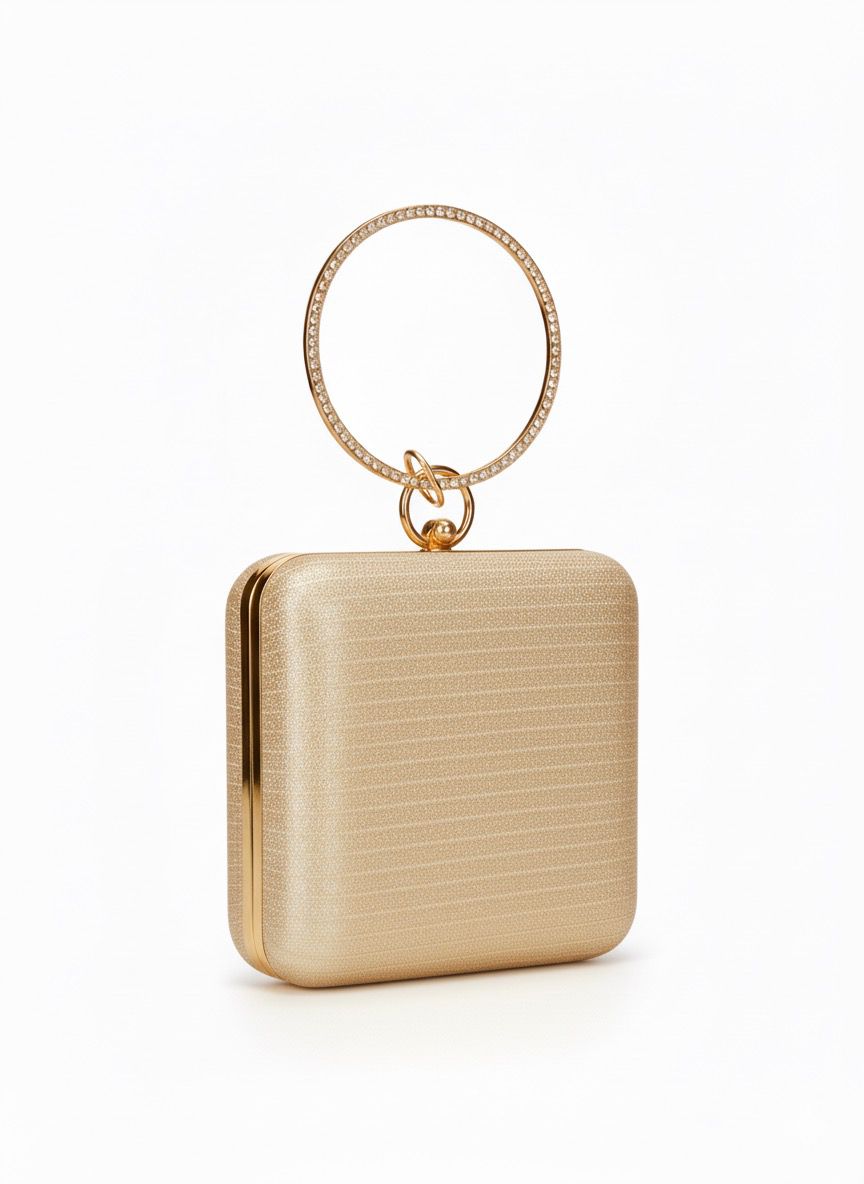 Luxe Halo Ring Clutch Bag