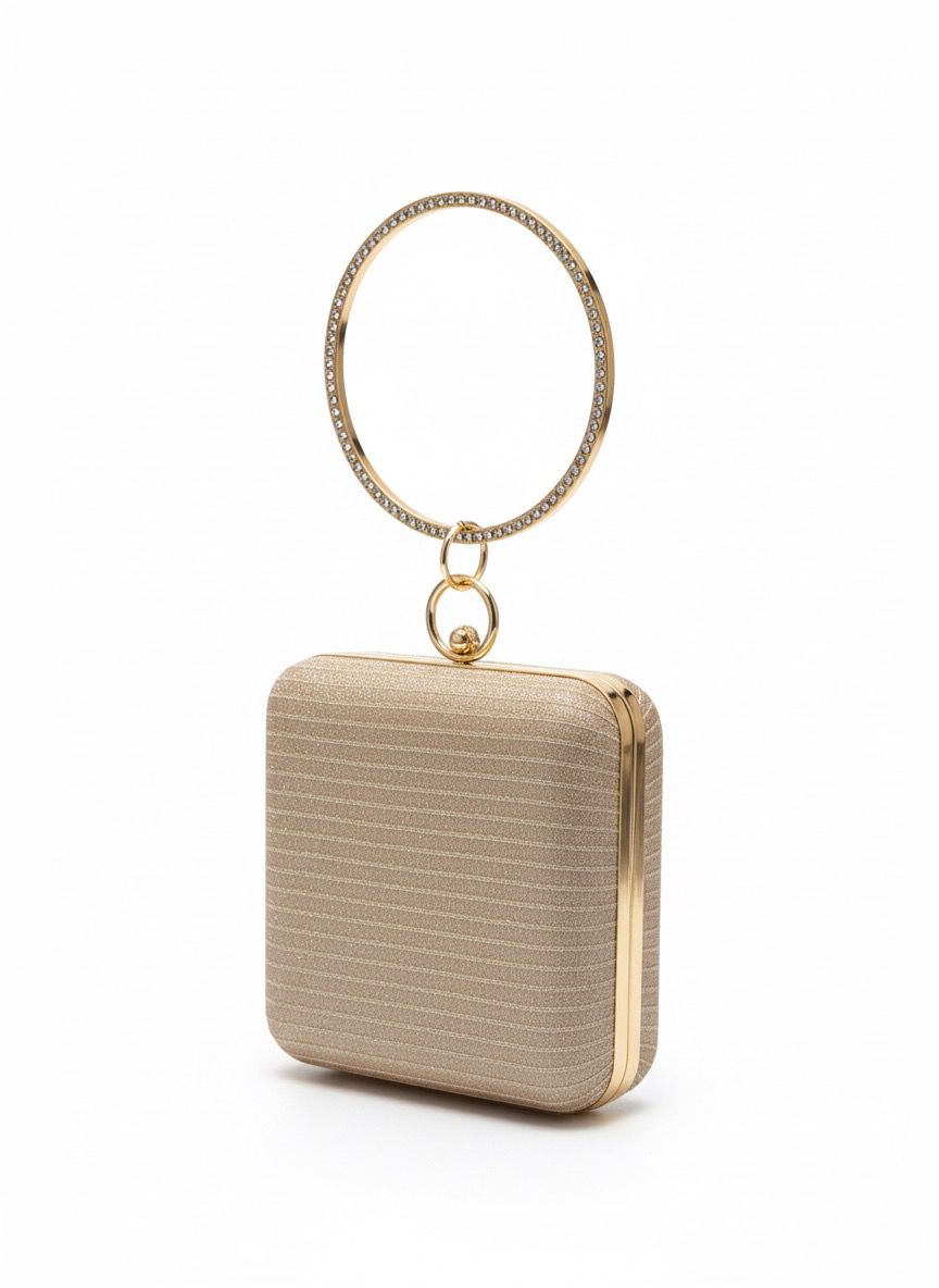 Luxe Halo Ring Clutch Bag
