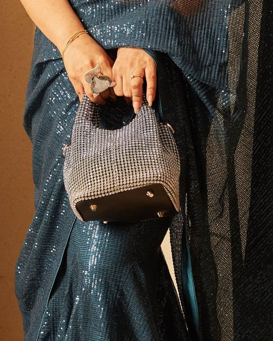 Rhinestone Top Handle Sparkly Evening Bags